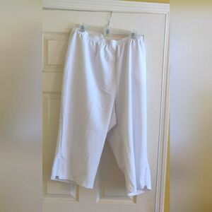 Southern Lady summer white studded Capri pants